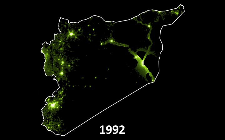 Syria Night Lights